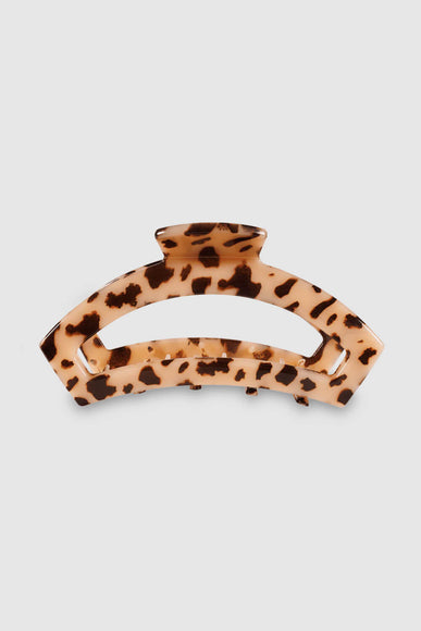 Teleties Large Open Claw Clip in Light Brown