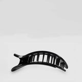 Teleties Small Flat Round Hair Clip in Black