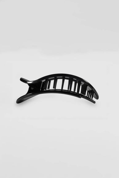 Teleties Small Flat Round Hair Clip in Black