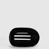 Teleties Small Flat Round Clip in Black