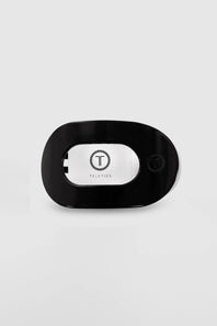 Teleties Small Flat Round Clip in Black