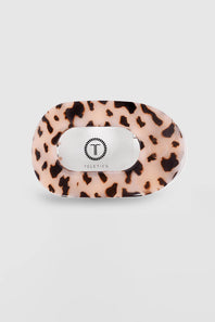 Teleties Medium Flat Round Clip in Blonde Tortoise