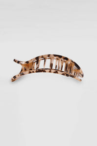 Teleties Medium Flat Round Clip in Blonde Tortoise