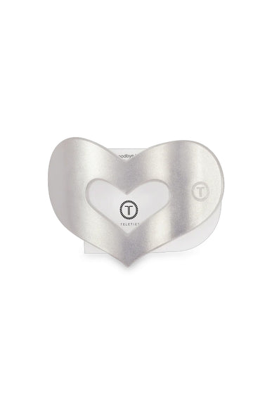 Teleties Medium Heart Flat Clip in Mother of Pearl