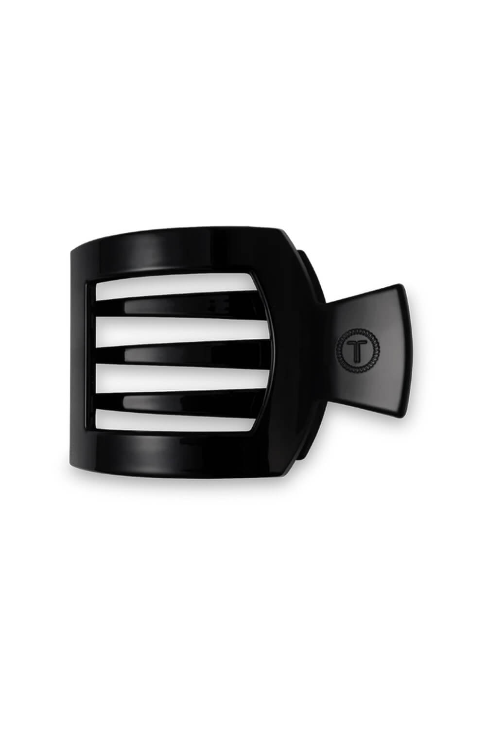 Teleties Large Flat Square Hair Clip in Black