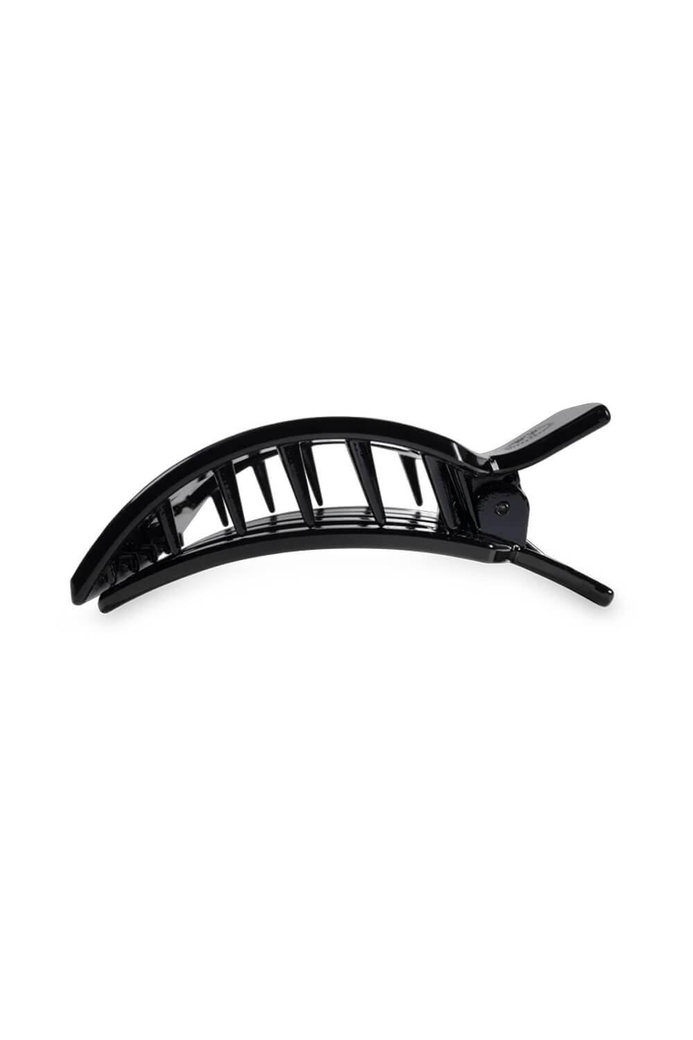 Teleties Large Flat Square Hair Clip in Black