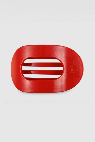 Teleties Large Flat Round Hair Clip in Rudolph Red 