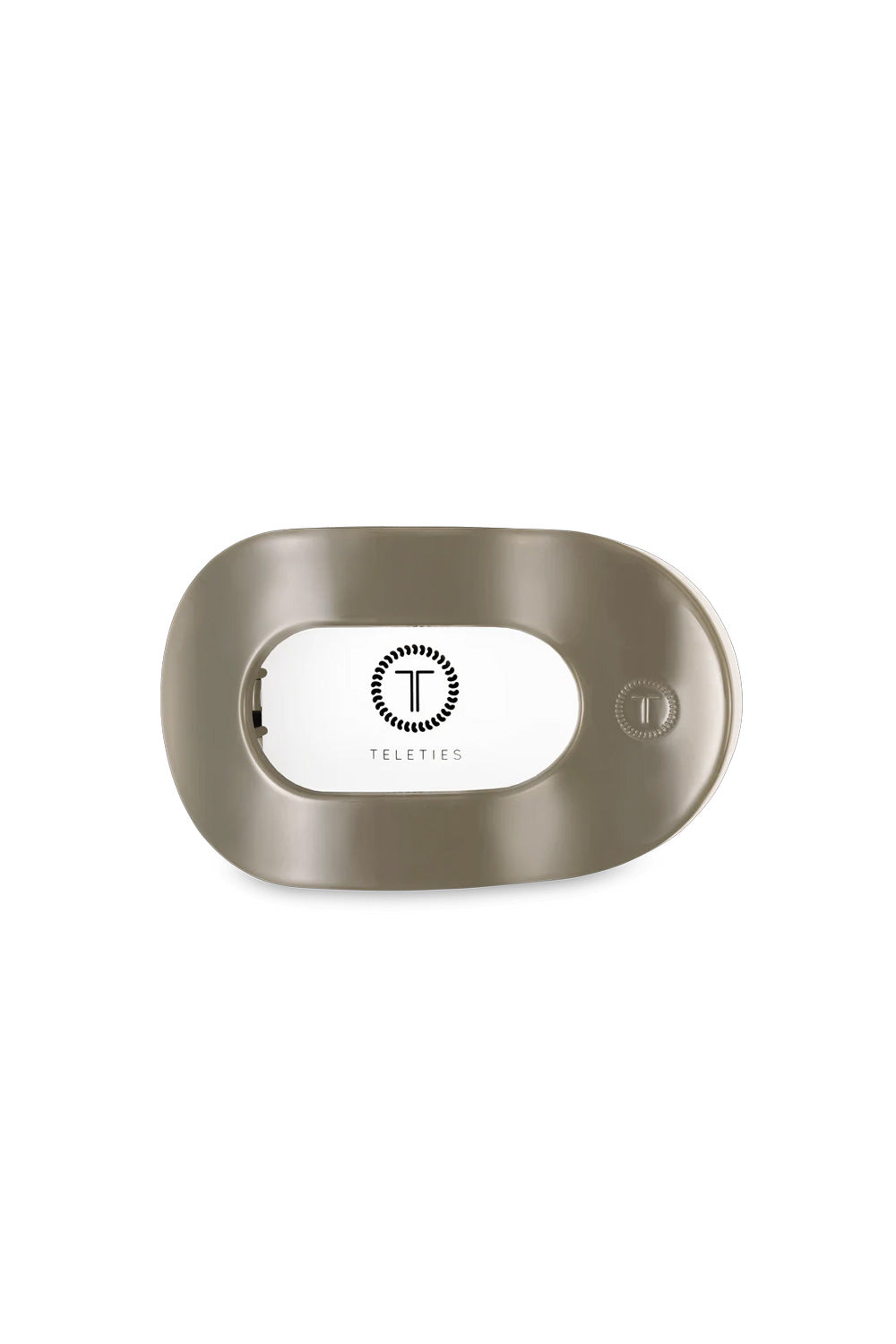 Teleties Large Flat Round Clip in Sage