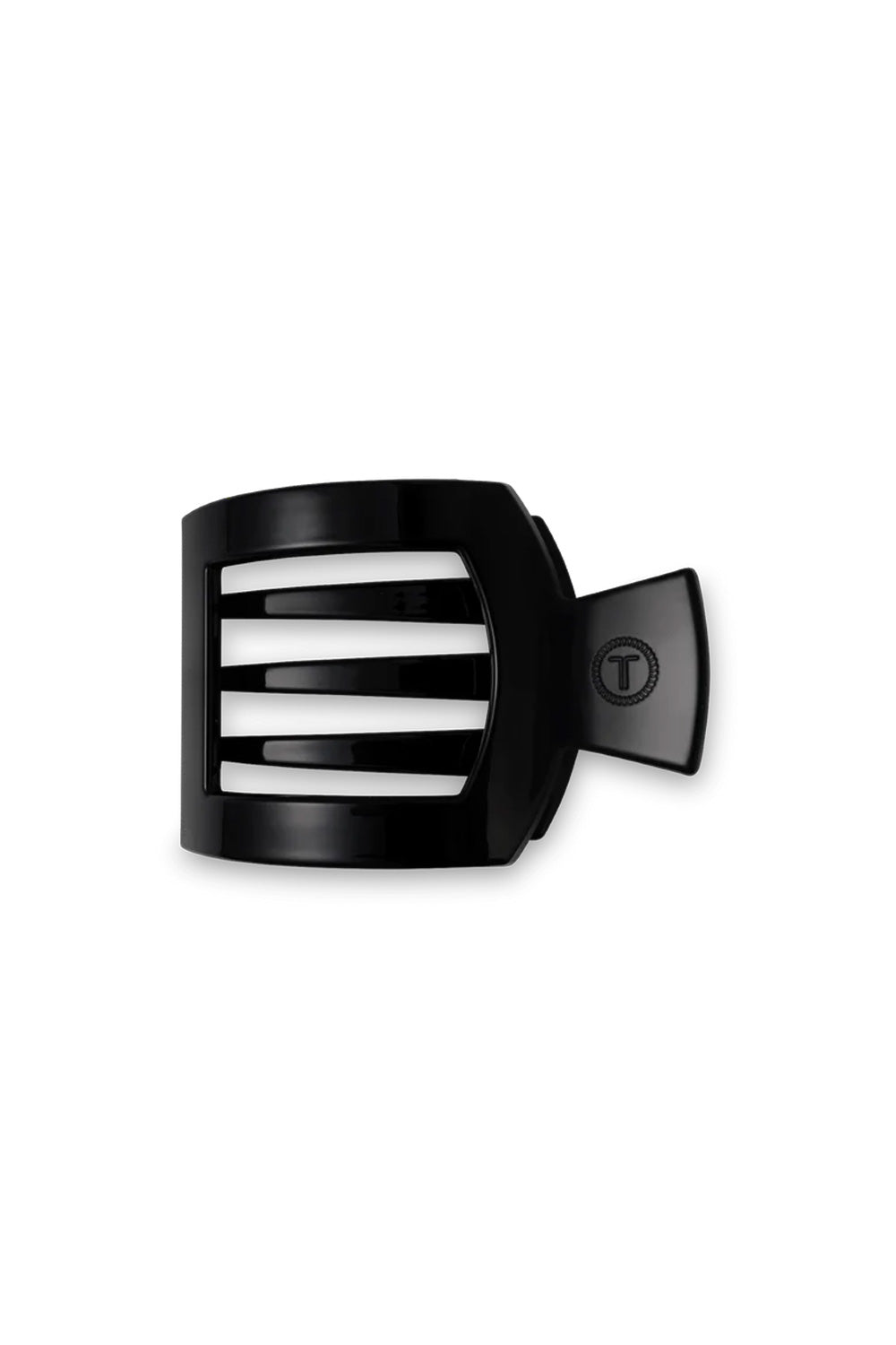 Teleties Medium Flat Square Hair Clip in Black