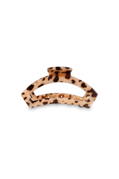 Teleties Medium Open Claw Hair Clip in Blonde Tortoise