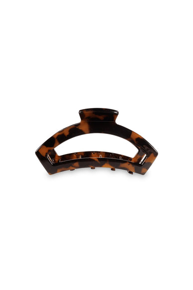 Teleties Medium Open Claw Hair Clip in Tortoise Brown