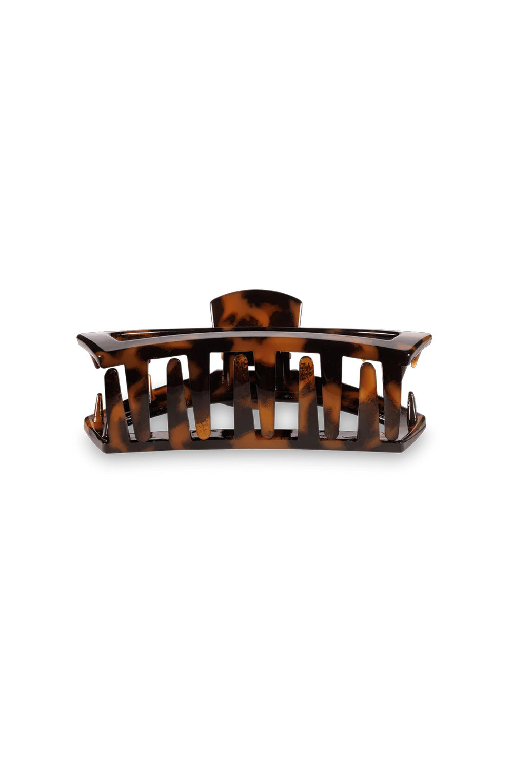 Teleties Medium Open Claw Hair Clip in Tortoise Brown