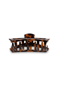 Teleties Medium Open Claw Hair Clip in Tortoise Brown