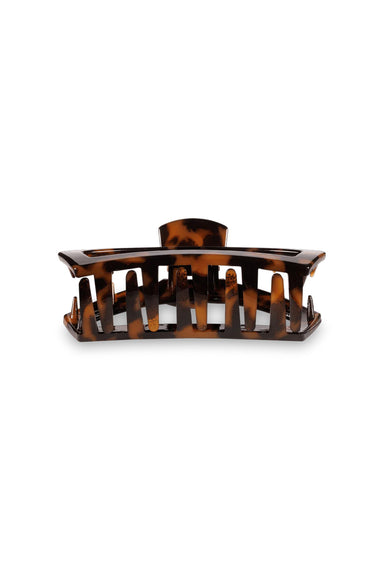 Teleties Medium Open Claw Hair Clip in Tortoise Brown