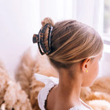 Teleties Medium Open Claw Hair Clip in Tortoise Brown