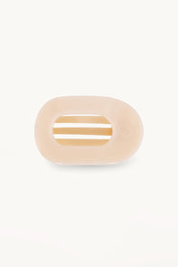 Teleties Small Flat Round Hair Clip in Beige