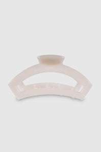 Teleties Large Open Claw Clip in White