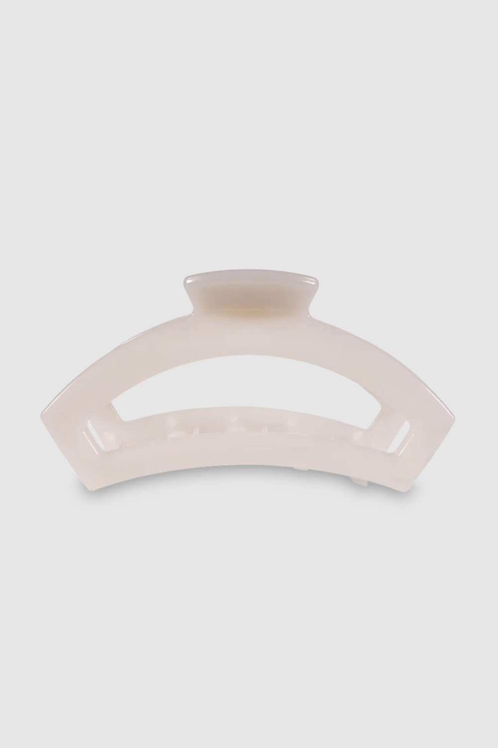 Teleties Large Open Claw Clip in White