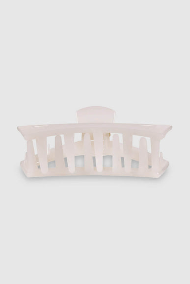 Teleties Large Open Claw Clip in White