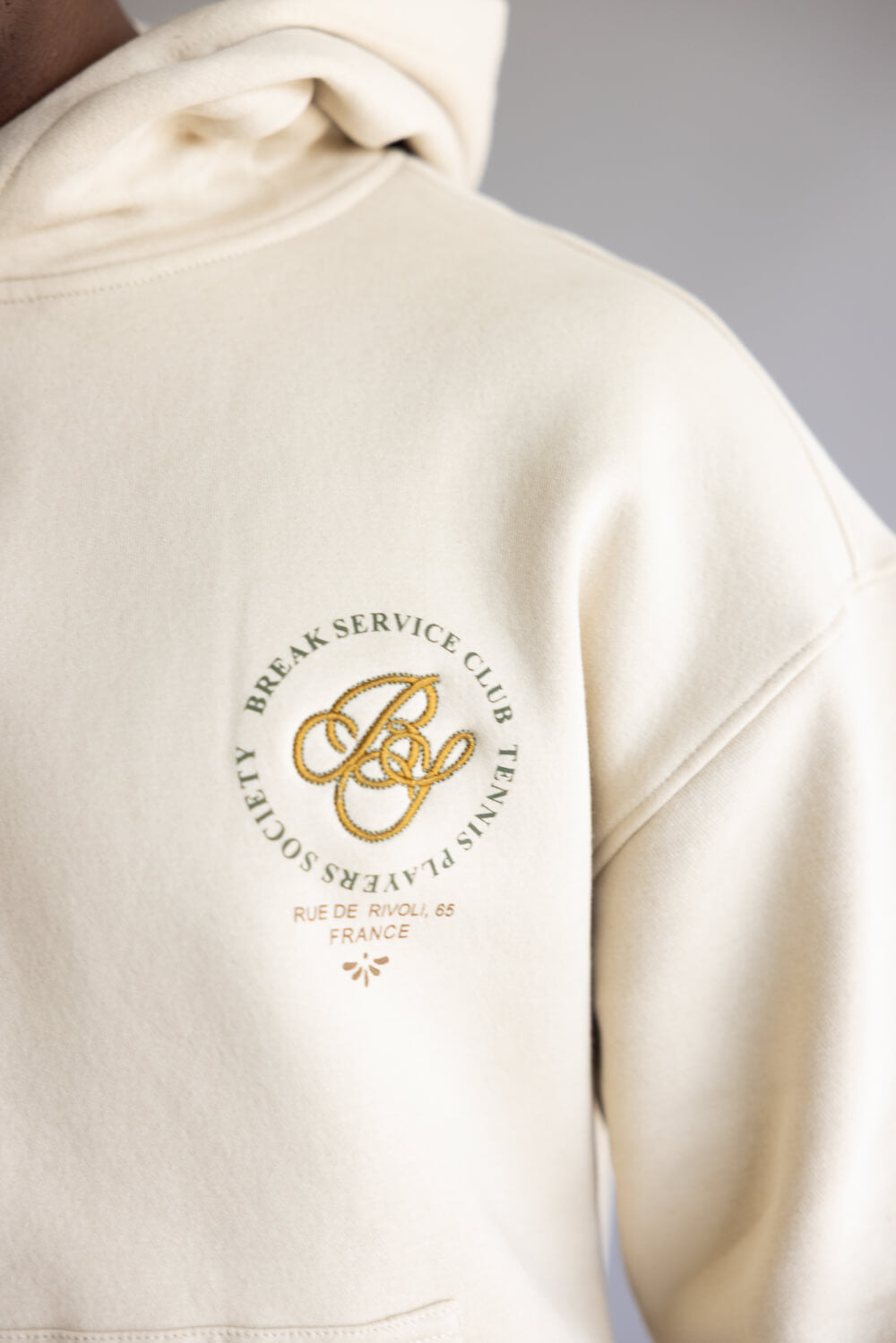 Tennis Club Hoodie for Men in Sand