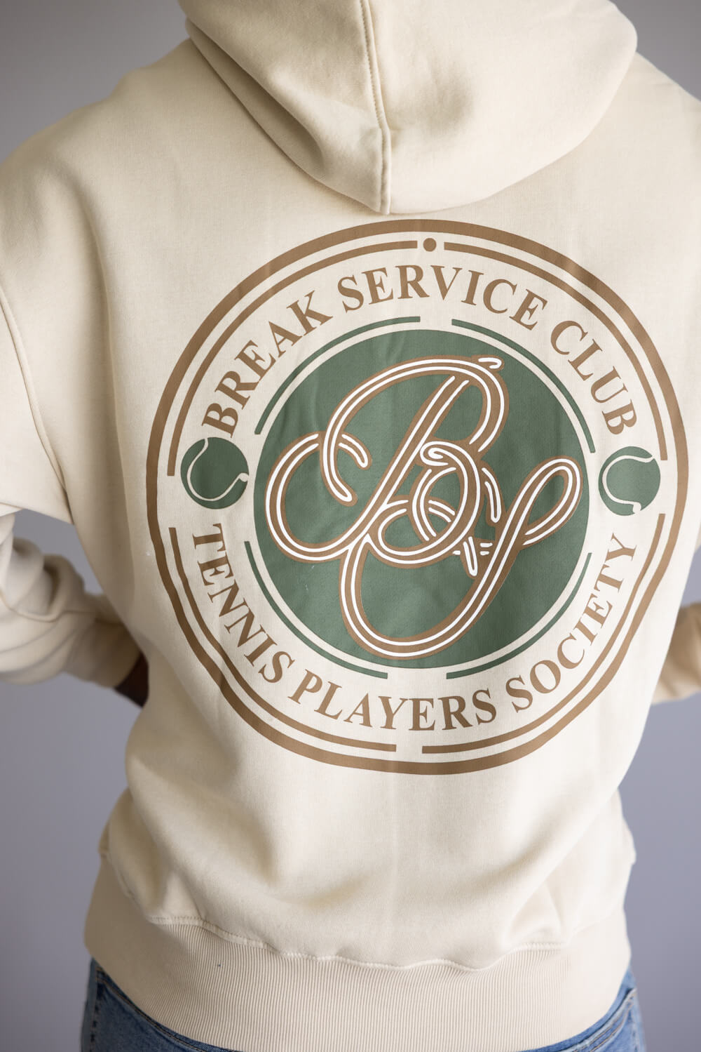 Tennis Club Hoodie for Men in Sand