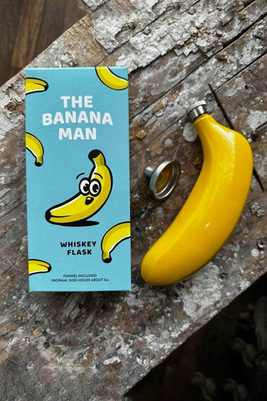 The Banana Man 5 oz Flask in Yellow
