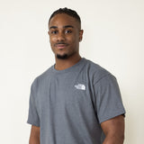  The North Face Evolution Box Fit T-Shirt for Men in Medium Grey Heather