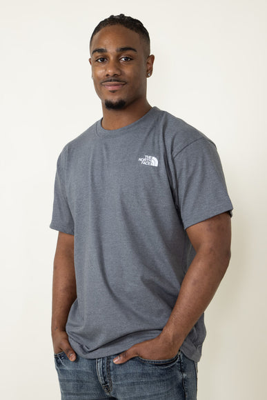 The North Face Evolution Box Fit T-Shirt for Men in Medium Grey Heather