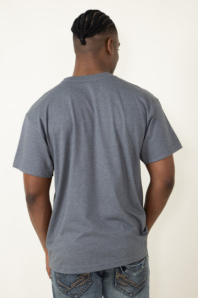  The North Face Evolution Box Fit T-Shirt for Men in Medium Grey Heather