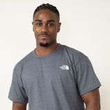  The North Face Evolution Box Fit T-Shirt for Men in Medium Grey Heather