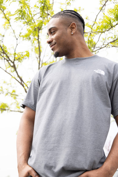  The North Face Evolution Box Fit T-Shirt for Men in Medium Grey Heather