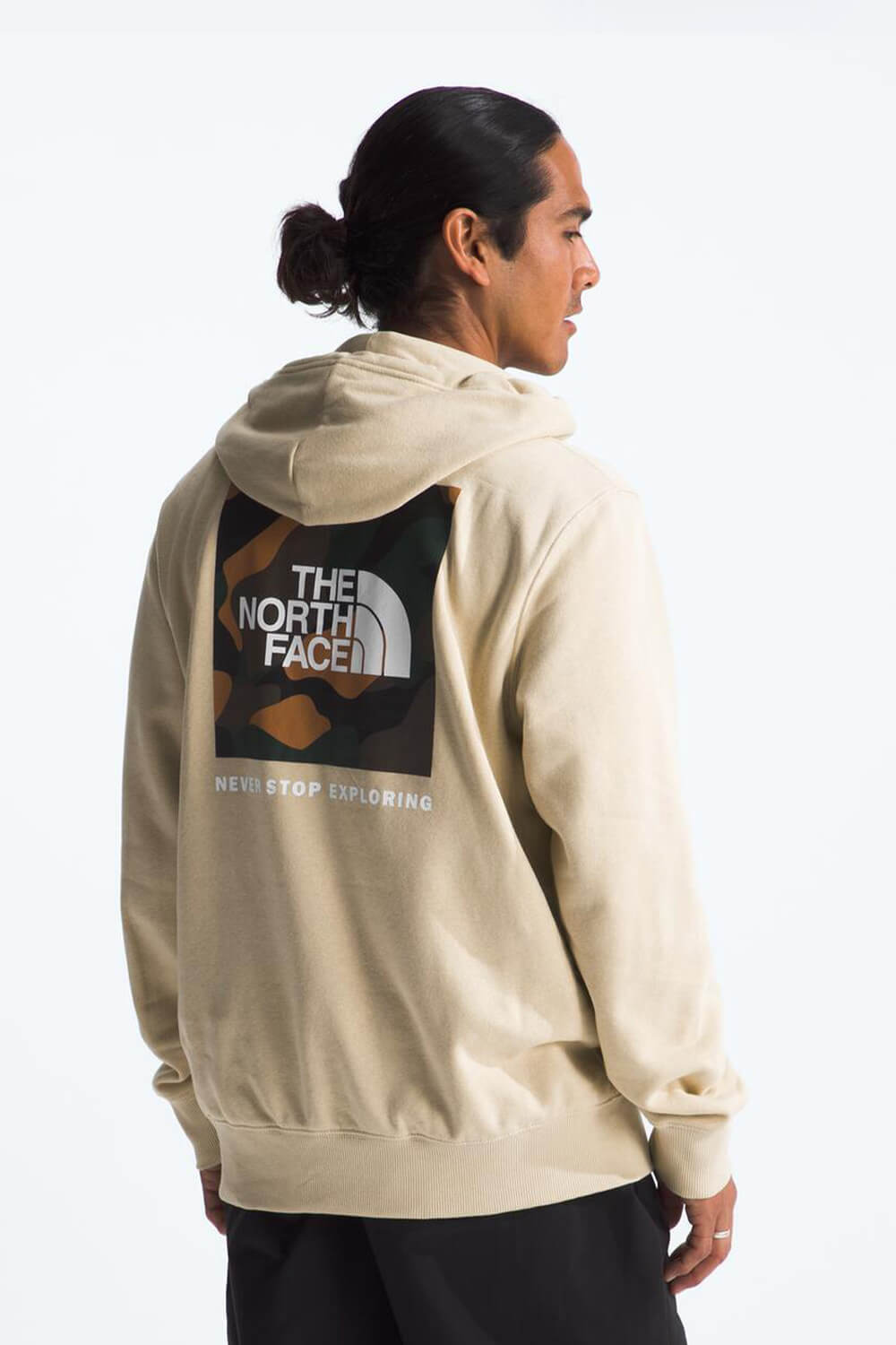 The North Face Box Logo Hoodie for Men in Gravel NF0A7UNS-8X2