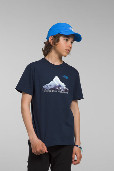 The North Face Youth Graphic T-Shirt for Boys in Summit Navy