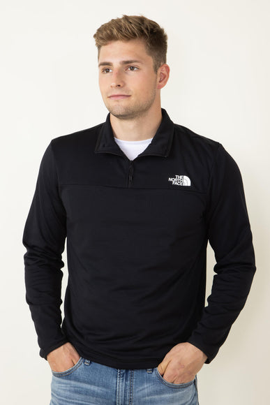 The North Face Cedar Trail Grid Fleece 1/4 Zip for Men in Black