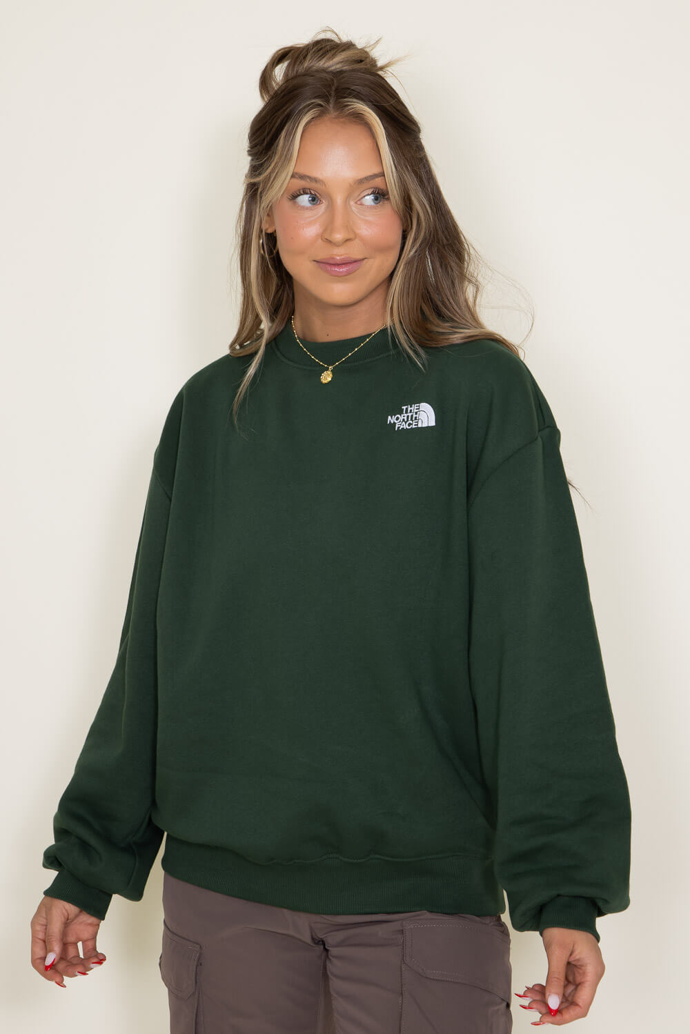 The North Face Evolution Oversized Crew Sweatshirt for Women in