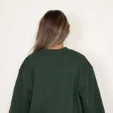 The North Face Evolution Oversized Crew Sweatshirt for Women in Green