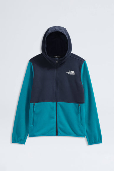 The North Face Youth Glacier Full Zip Hoodie in Dusk Blue
