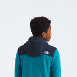 The North Face Youth Glacier Full Zip Hoodie in Dusk Blue