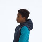 The North Face Youth Glacier Full Zip Hoodie in Dusk Blue
