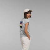 The North Face Youth Graphic T-Shirt for Girls in Grey 