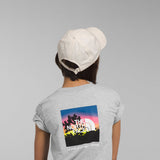 The North Face Youth Graphic T-Shirt for Girls in Grey 