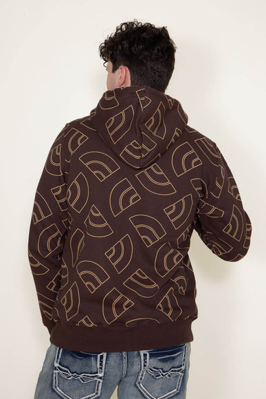 The North Face All Over Print Hoodie for Men in Brown