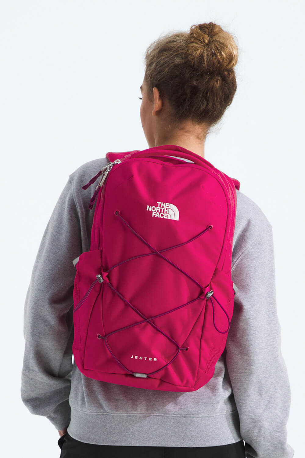 The North Face Jester Backpack for Women in Hot Pink NF0A3VXG