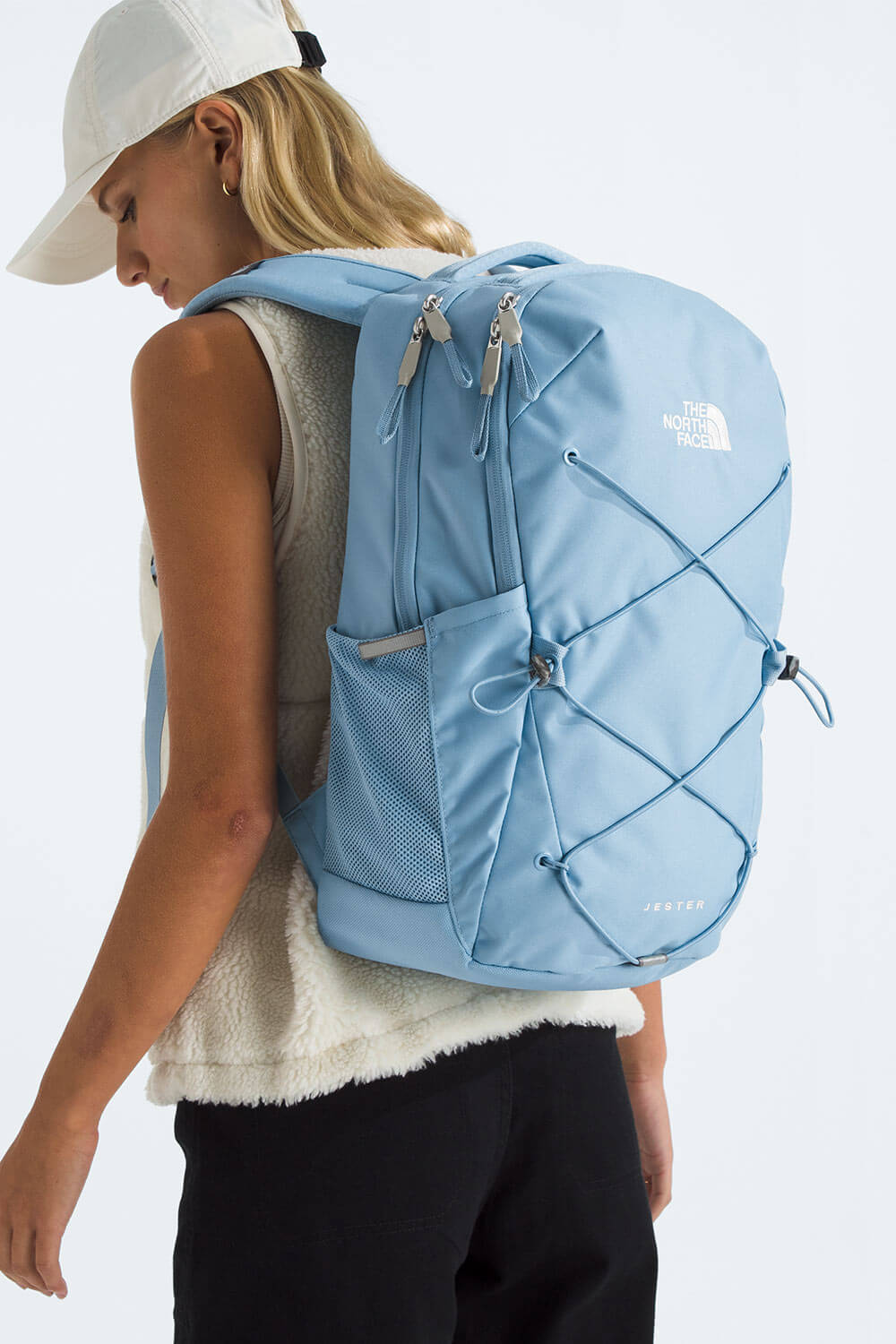The North Face Jester Backpack for Women in Light Blue NF0A3VXG