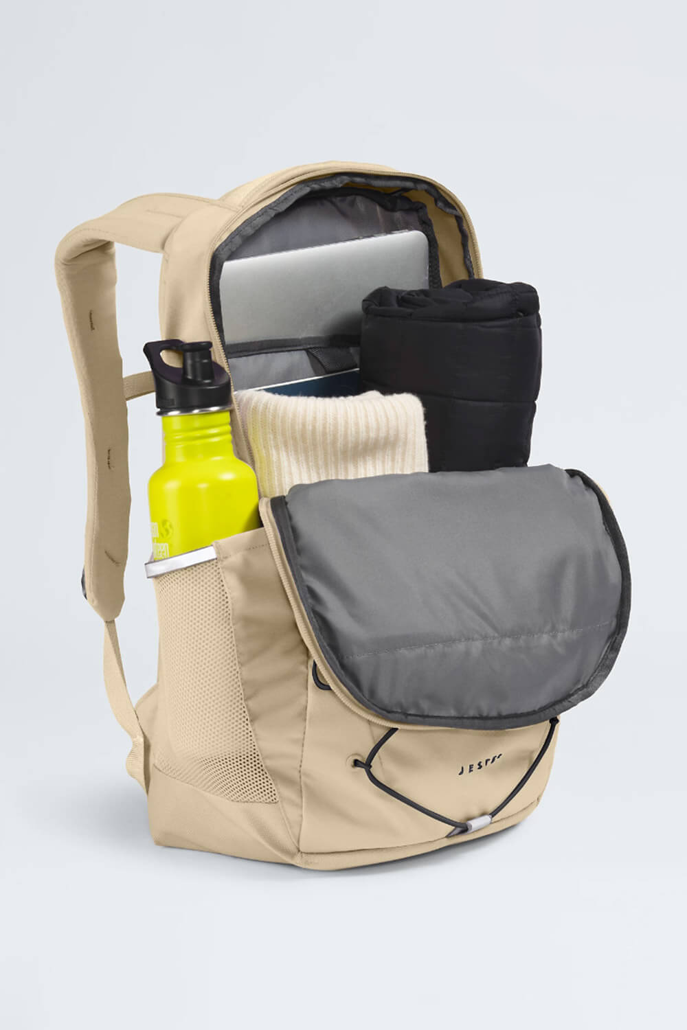 The North Face Jester Backpack for Women in Gravel/TNF Black