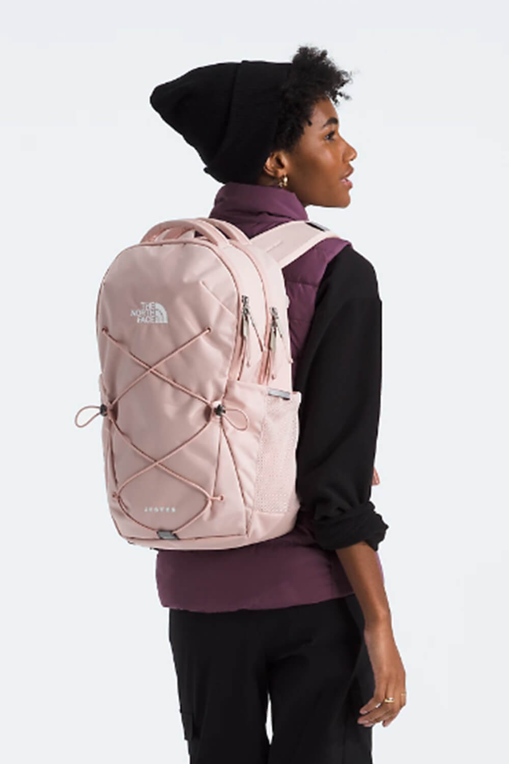 The North Face Jester Backpack for Women in Pink Moss