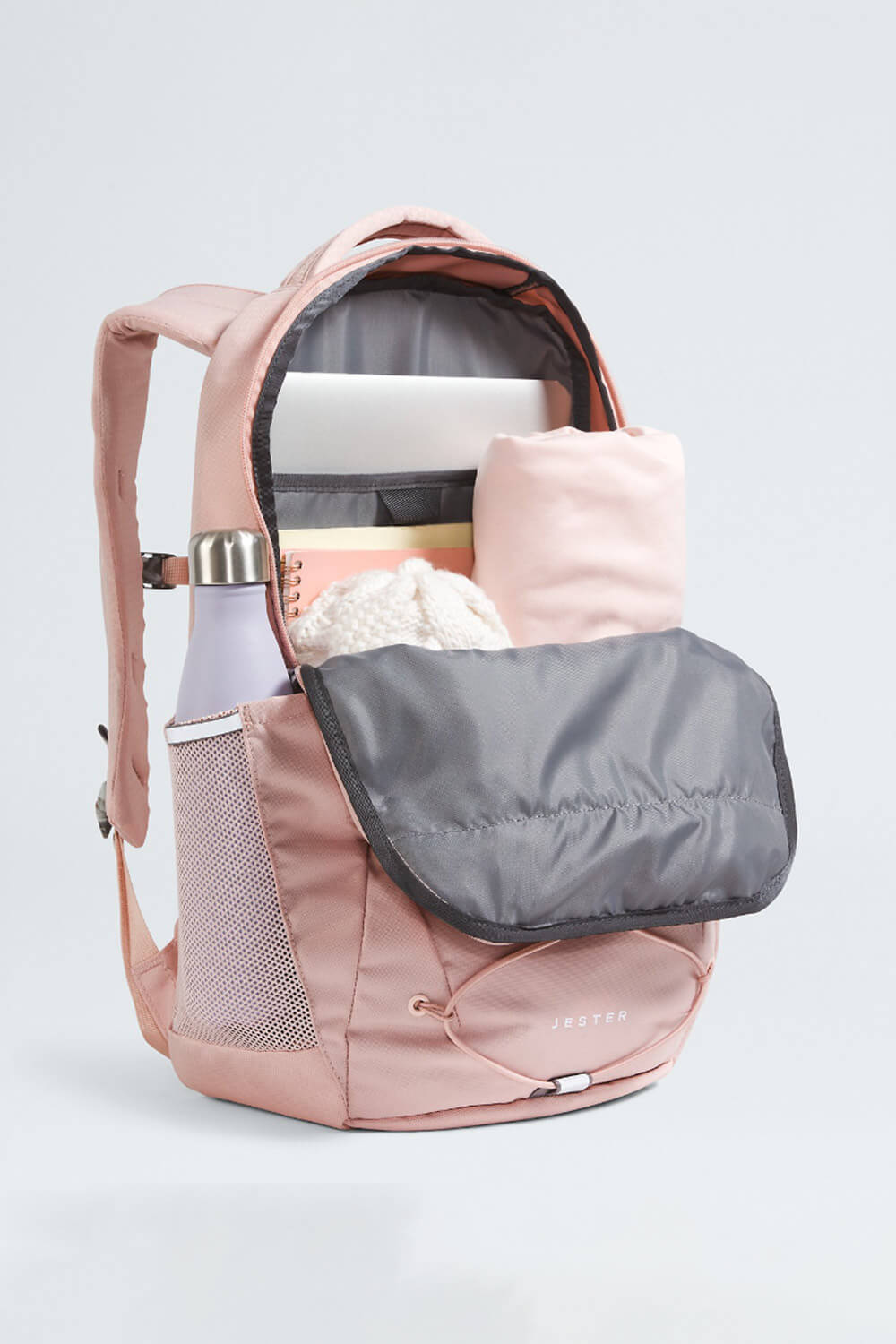 The North Face Jester Backpack for Women in Pink Moss