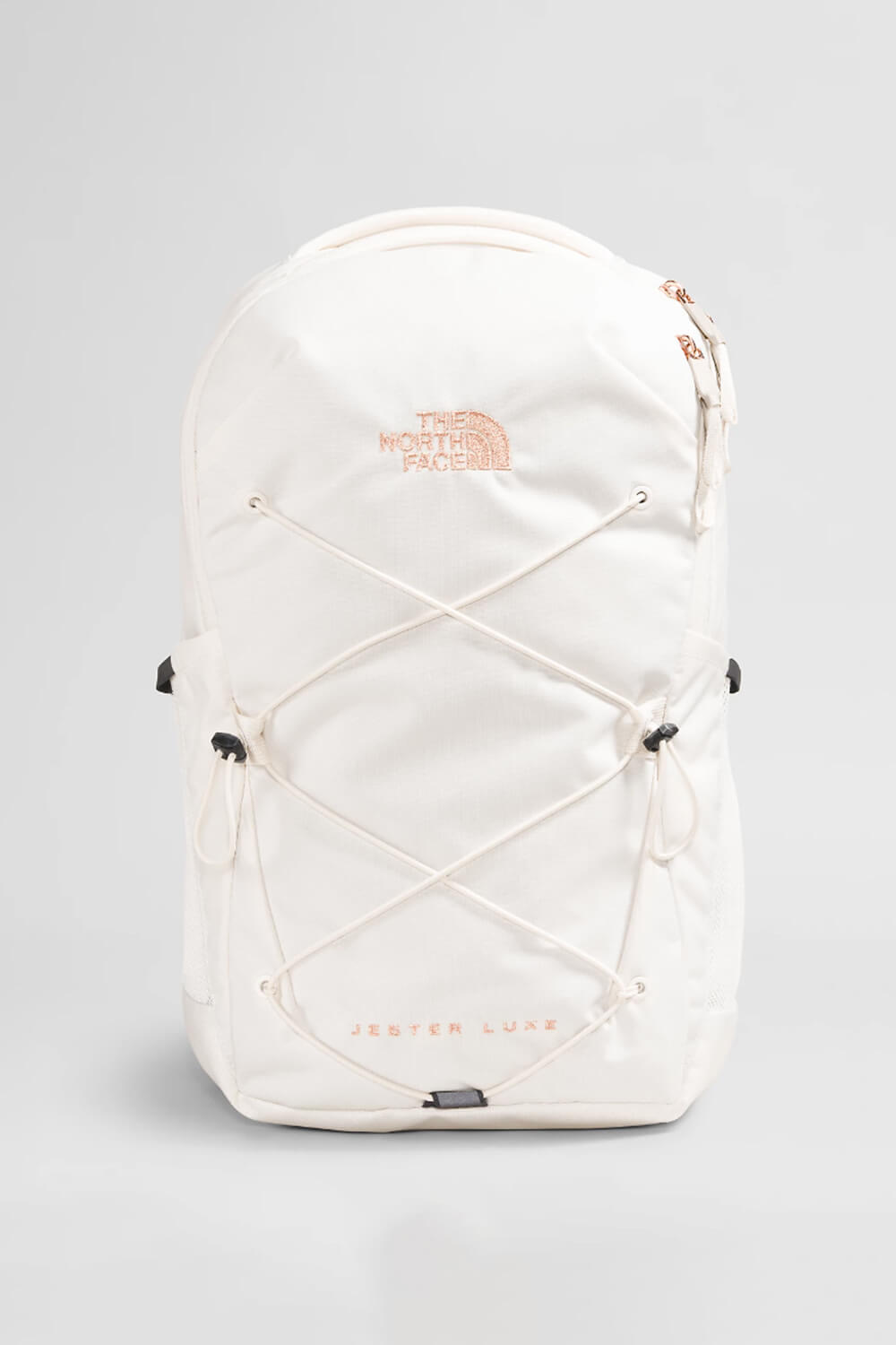 The North Face Jester Backpack for Women in Gardenia White/Burnt Coral Metallic