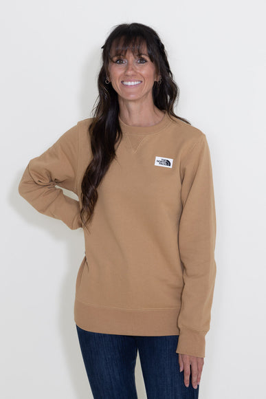The North Face Heritage Patch Sweatshirt for Women in Brown