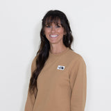 The North Face Heritage Patch Sweatshirt for Women in Brown